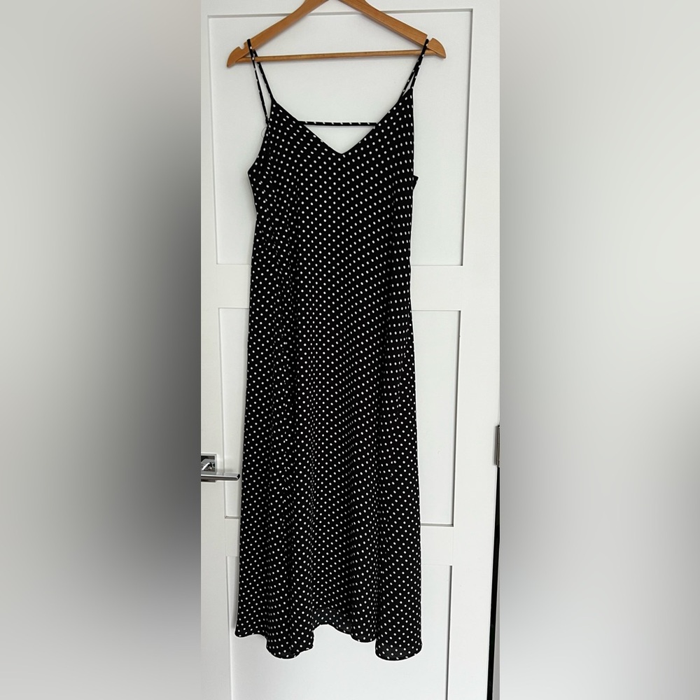 Polka Dot Black Skirt Zara